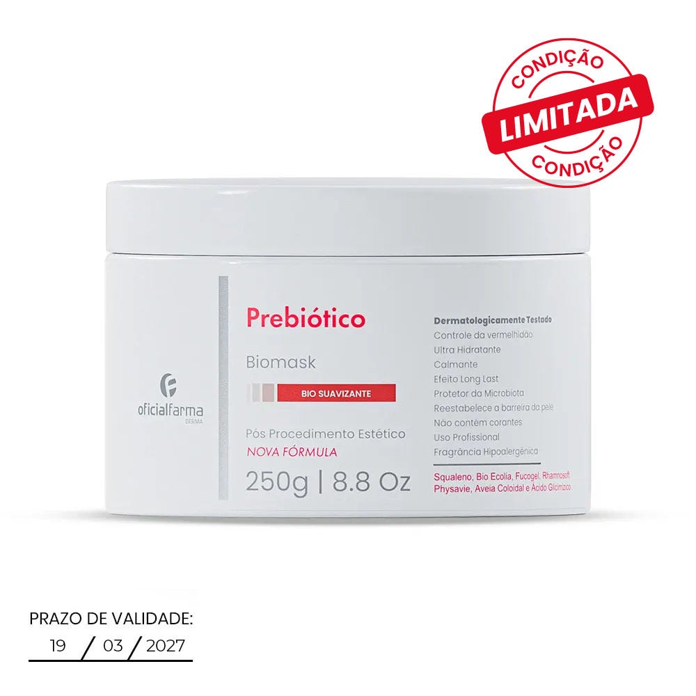 M&aacute;scara Facial Prebi&oacute;tico BioMask