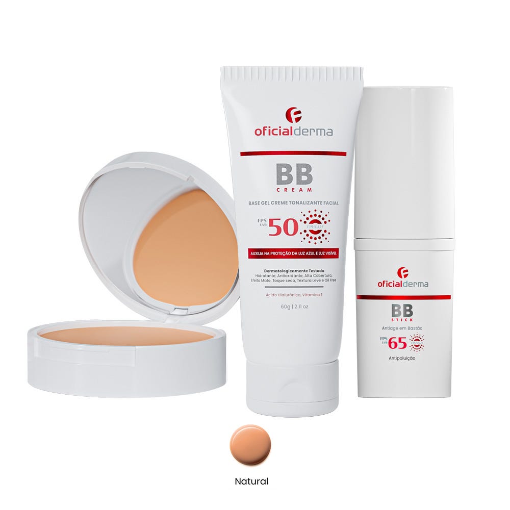 Base Tonalizante com Proteção Solar | BB Cream + BB Powder + BB Stick