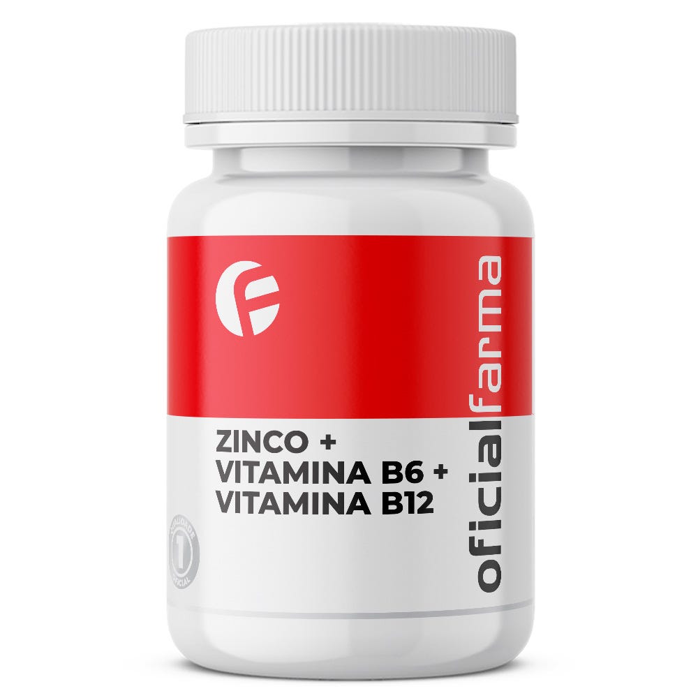 Zinco 15mg + B6 100mg + B12 500mcg