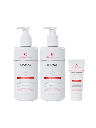Loção Pernas Cansadas e Celulite Lipemax + Creme Massagem Popshock