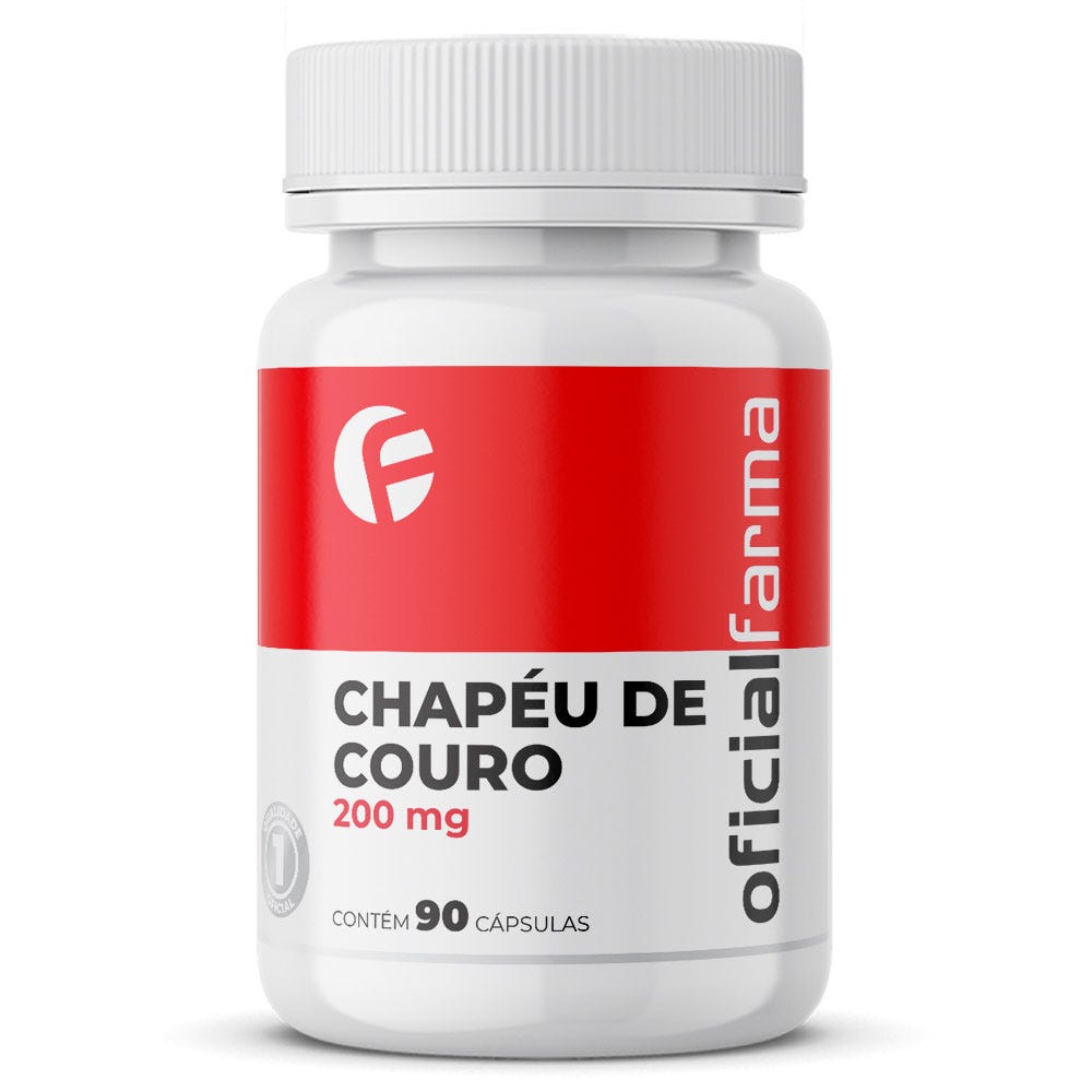 Chap&eacute;u de Couro 200mg 90 C&aacute;psulas