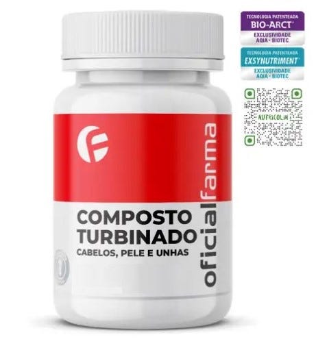 Composto Turbinado Para Cabelos, Pele E Unhas 60 C&aacute;psulas