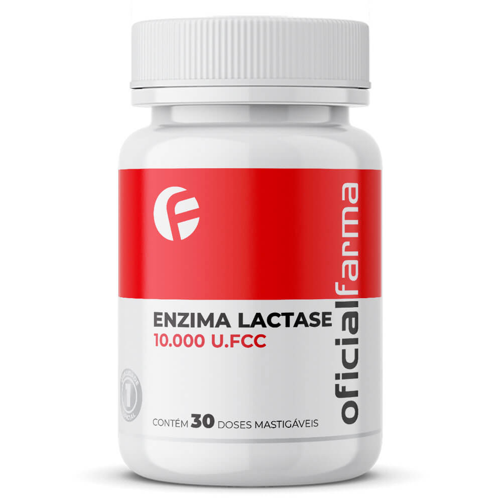 Enzima Lactase 10.000 U.FCC 30 Doses Mastig&aacute;veis