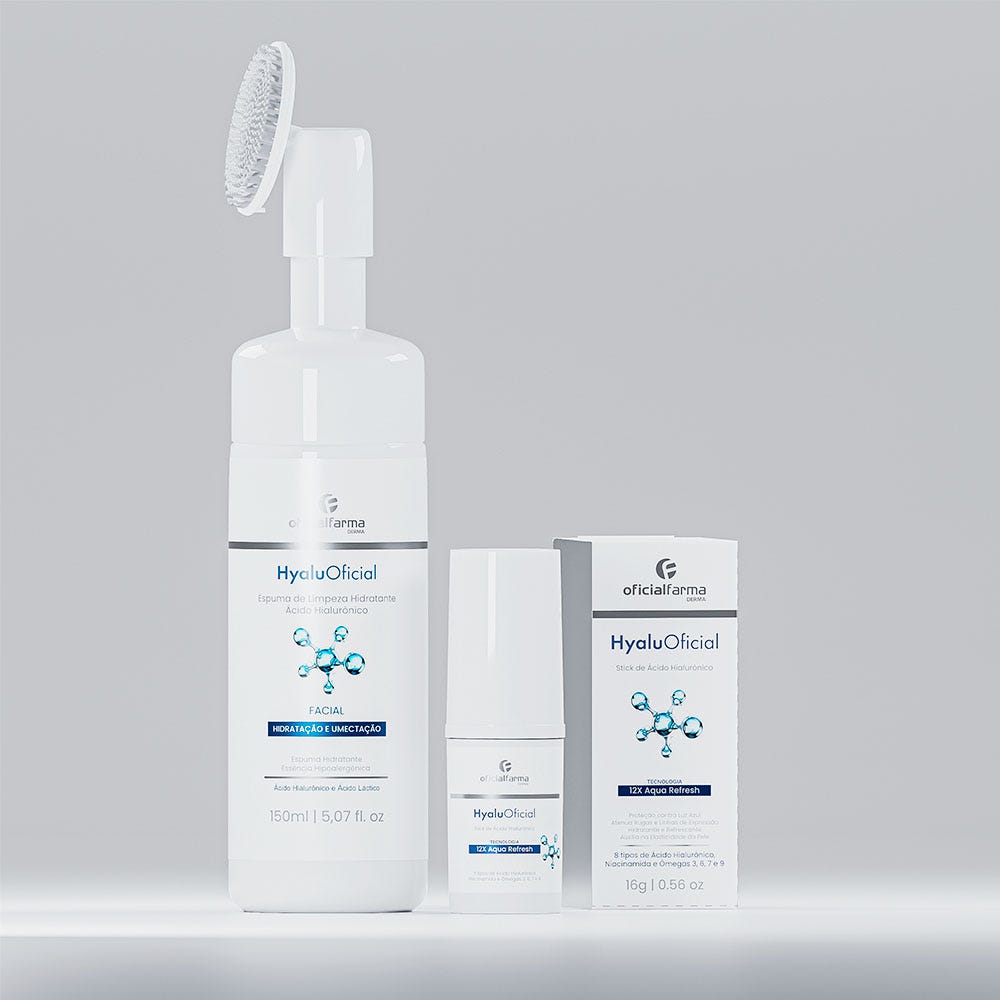 Kit Hyalu Espuma + Stick &Aacute;cido Hialur&ocirc;nico