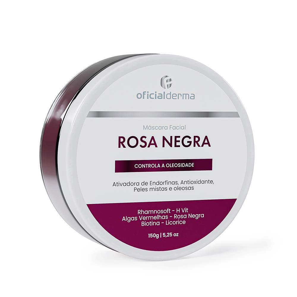 M&aacute;scara Facial De Rosa Negra Antioleosidade 150g