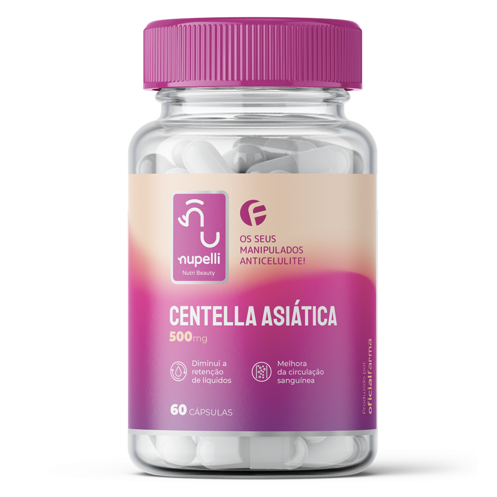 Centella Asi&aacute;tica 500mg 60 C&aacute;psulas NUPELLI