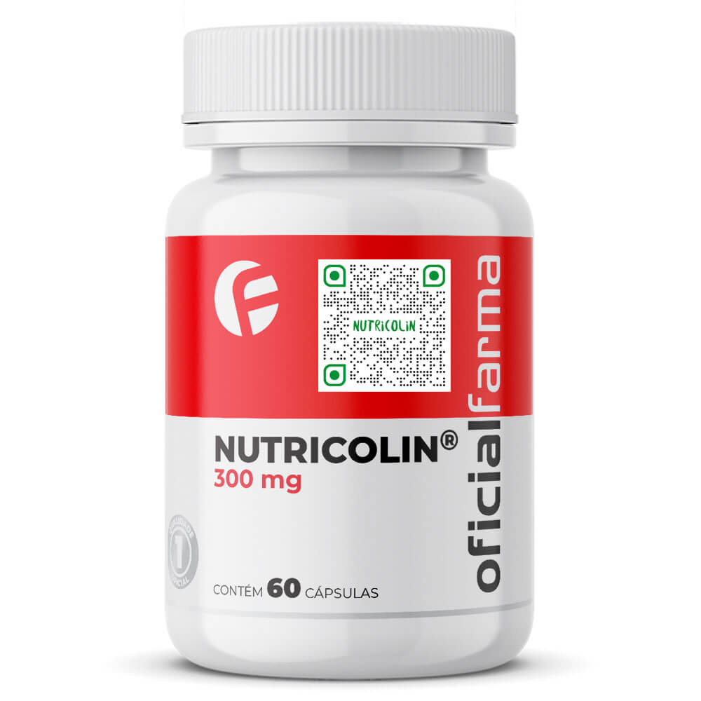 Nutricolin&reg; 300mg 60 C&aacute;psulas com Selo de Autenticidade