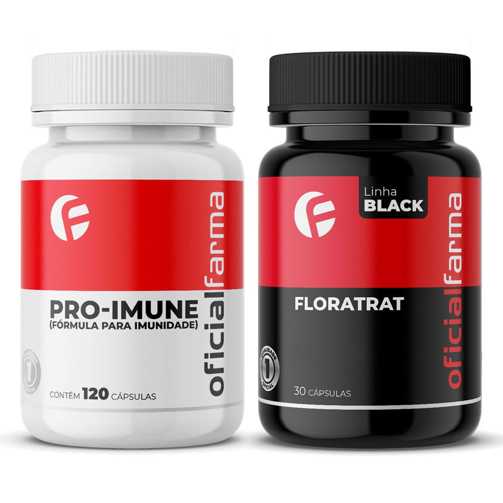 Pr&oacute;-Imune (F&oacute;rmula para Imunidade) 150 C&aacute;psulas + Floratrat black