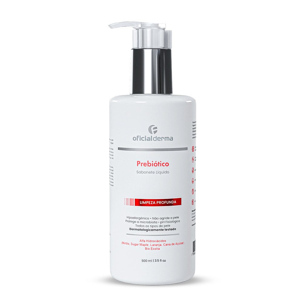 Prebiótico Sabonete Líquido Facial Bioprotetor AHA's