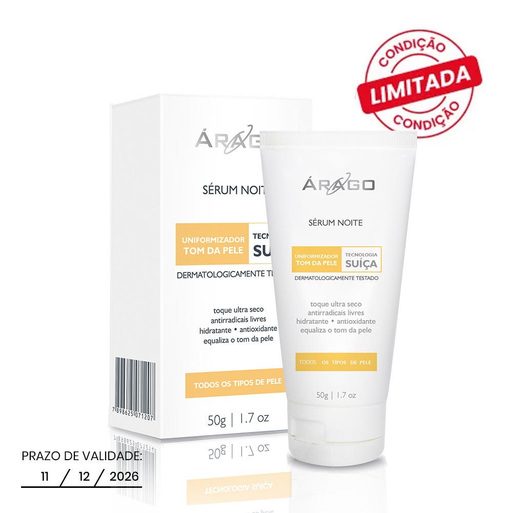 S&eacute;rum Noite Clareador Tecnologia Su&iacute;&ccedil;a 50g