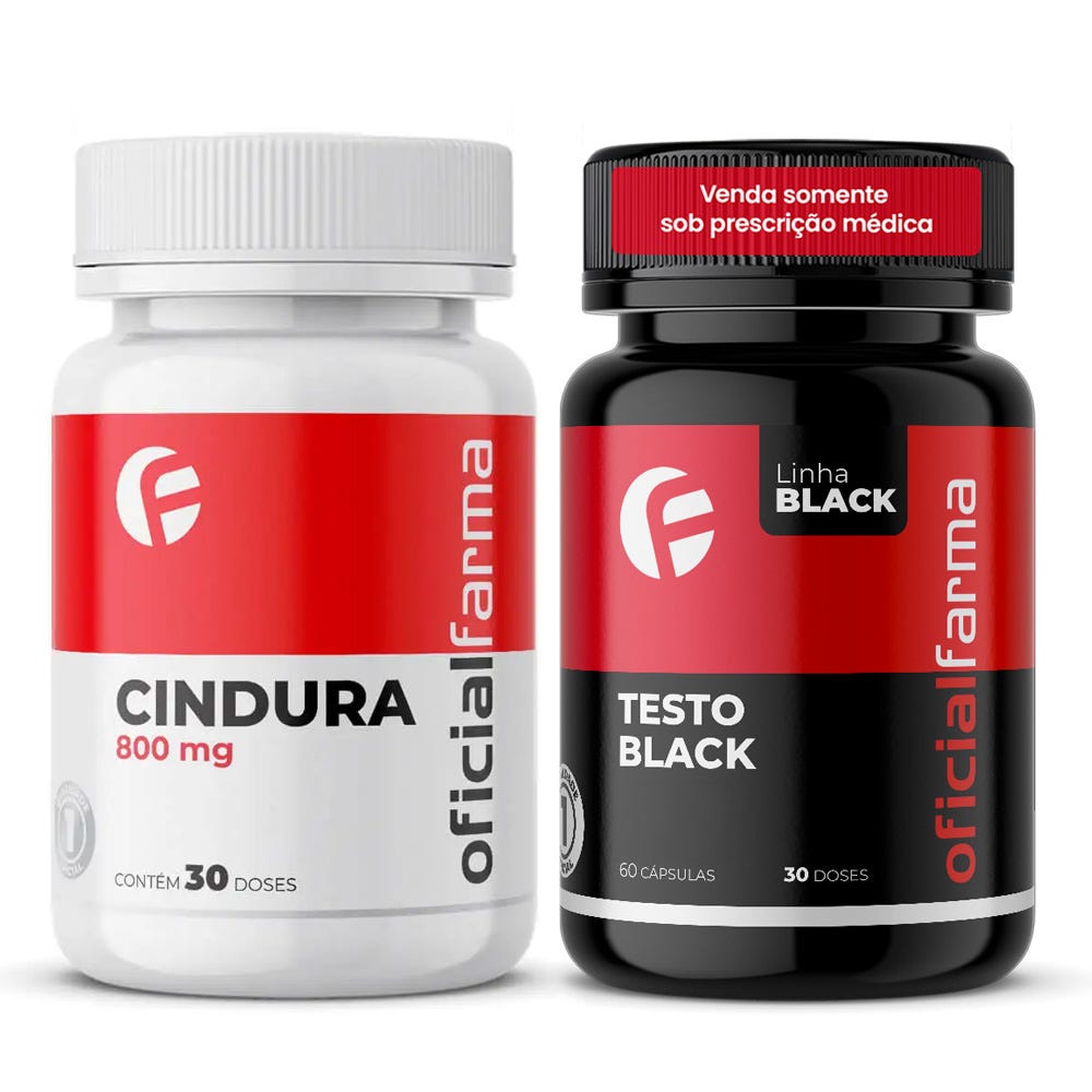 Testo Black 30 Doses + Cindura 800mg 30 Doses
