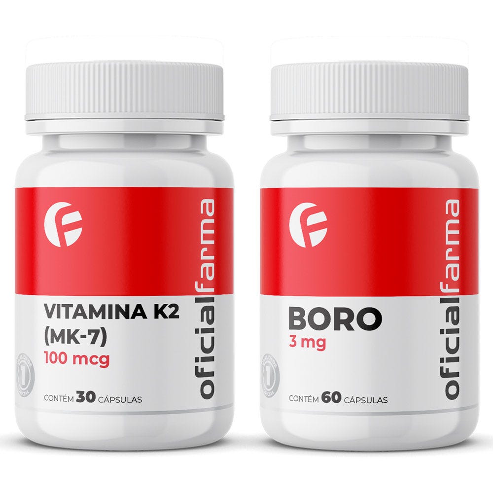 Vitamina k2 Mk-7 100Mcg 30 C&aacute;ps + Boro 3Mg 60 C&aacute;ps