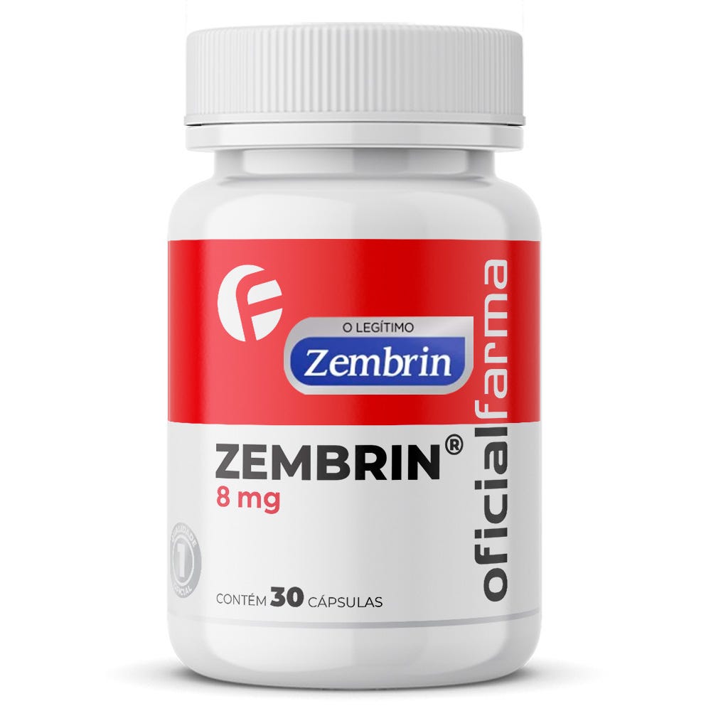 Zembrin&reg; 8Mg 30 C&aacute;psulas Com Selo De Autenticidade